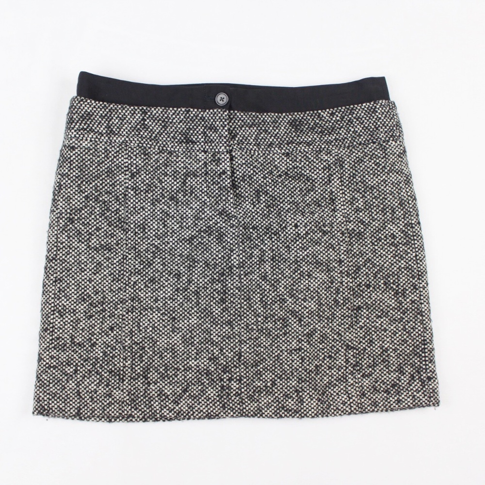 Loft, wool blend skirt; NWOT; Size 10P, black and white; dry clean; never worn.